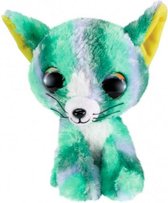 knuffel Cat Clover junior 15 cm pluche groen