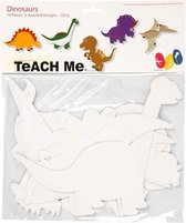 dinosaurussen TeACH Me 15 - 22 cm karton wit 16 stuks