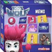 memo spel Memory 100% Wolf junior karton paars