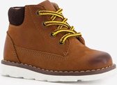 Groot leren jongens veterboots - Cognac - Maat 23 - Echt leer - Uitneembare zool