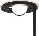 LED Vloerlamp - Torna Barry - 38W - Aanpasbare Kleur - Dimbaar - Rond - Mat Zwart - Aluminium