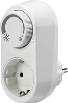 LED Stekkerdimmer - Srino Tuby - Opbouw - Enkel Knop - 3-24W - Wit | Nederland