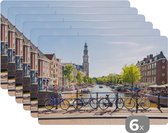 Set de table - Amsterdam - Vélo - Canal - 45x30 cm - 6 pièces