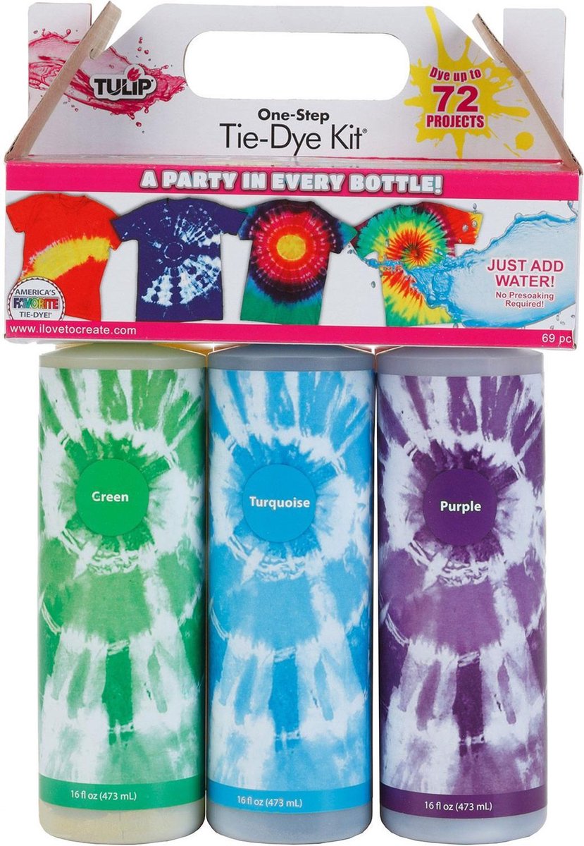 Tulip One-Step Tie Dye - Tie Dye Kit 6 Colors Party