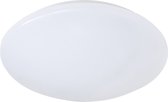 LED Plafondlamp - Torna Puta - Opbouw Rond 12W - Spatwaterdicht IP44 - Warm Wit 3000K - Mat Wit Kunststof