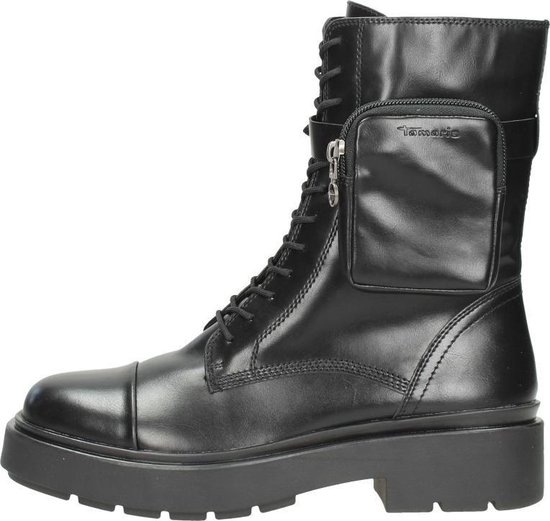 Tamaris Veterboots zwart Imitatieleer 178127 - Dames - Maat 37