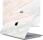 Lunso Geschikt voor MacBook Air 13 inch M1 (2020) cover hoes - case - Marble Aiden