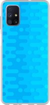 Smartphonebooster Telefoonhoesje - Back Cover - Geschikt Voor Samsung Galaxy M51 - Blue En Blue