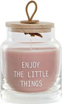 Kaars DKD Home Decor Roze (8.5 x 8.5 x 10 cm)
