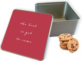 Boîte à biscuits The Best Square - Boîte de rangement 20x20x10 cm