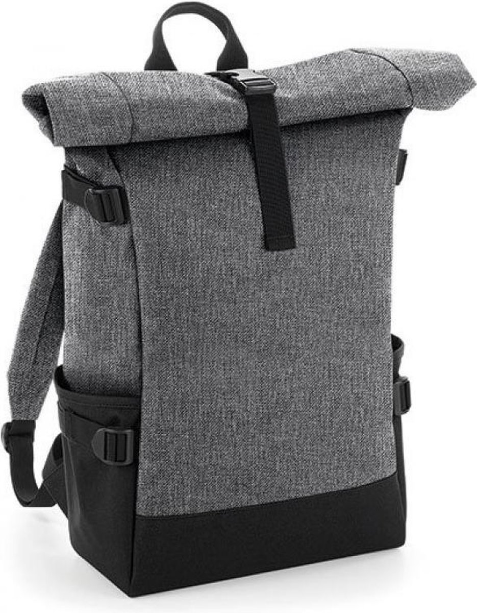 Block Roll-Top Backpack Maat 28 x 48 x 15 cm (Grey Marl)