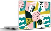Laptop sticker - 14 inch - Aardbeien - Patronen - Roze - 32x5x23x5cm - Laptopstickers - Laptop skin - Cover