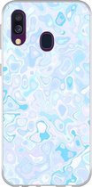 Smartphonebooster Telefoonhoesje - Back Cover - Geschikt Voor Samsung Galaxy A40 - Blue En Blue