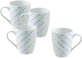 Mokkenset Benetton Addige Porselein Bone China 360 ml (4 uds)