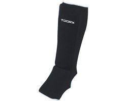 Toorx Fitness Scheenbeschermers - Kickboksen - Vechtsport - met Voetbescherming - Elastisch - Maat L