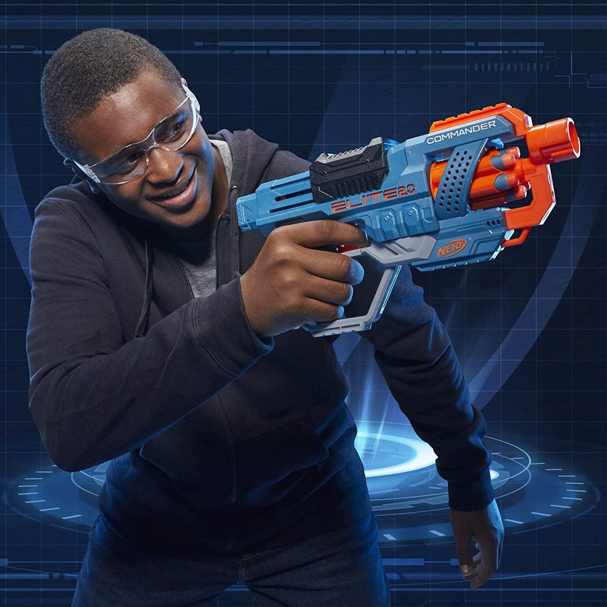 Nerf Elite 2.0 Commander RD-6-dartblaster, draaiende trommel, 12 Nerf Elite-darts, buitenspeelgoed — afbeelding 10