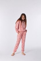 Woody pyjama meisjes - roze - 212-2-YPE-V/949 - maat 128