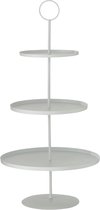 Dulaire Etagere Modern Wit Metaal 3 Laags 44.5 cm