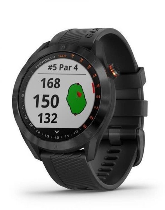 Garmin Approach S40 Golfhorloge Stainless Steel Zwart