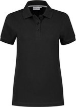 Santino Mojo Dames Polo-shirt korte mouwen - Stretch - Zwart - S