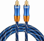 Par câble Qubix Toslink - 1,5 mètre - Bleu - câble optique audio - audio mâle à mâle - édition BLUE - Câble optique très robuste!