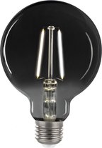 Spectrum - LED Filament lamp Smoked glass E27 - G95 - 4,5W - 4000K helder wit licht - L Globe