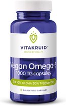 Bol.com Vitakruid Omega 3 1000 Tryglyceriden 300DHA 100EPA 60 softgels aanbieding