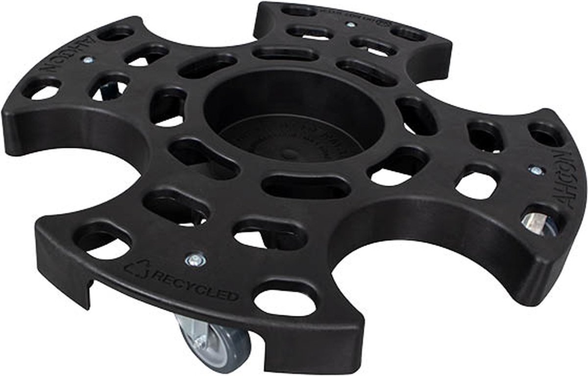 Yuecoom 2 Wielblokken – Rood ABS – Voor Autowassen En Bandenreiniging – Met Rolsysteem Voor Slang – Universeel Toepasbaar