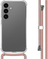 iMoshion Hoesje Geschikt voor Samsung Galaxy S24 Hoesje Met Koord - iMoshion Backcover met koord - rosé goud