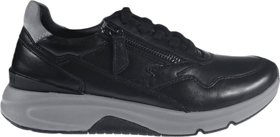 Gabor rollingsoft sensitive 76.898.57 - dames rollende wandelsneaker - zwart - (EU) (UK)