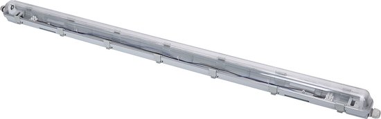 LED Waterdichte TL Armatuur - Velvalux Strela - 120cm - Enkel - Koppelbaar - Waterdicht IP65