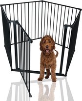 Safetots hondenspeelpen Assortiment, Pentagon, Zwart (10 opties beschikbaar), Huisdierren voor honden en puppy's, Puppybox geschikt voor gebruik binnen en buiten, Eenvoudige installatie