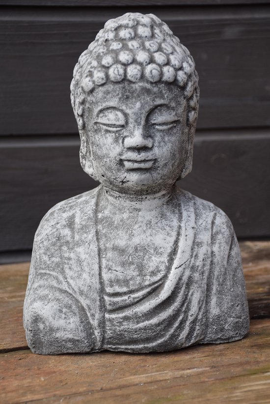 Bouddha, Buste, Statue de jardin en béton