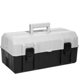 Gereedschapskist Leeg - Gereedschapskoffer Leeg - Gereedschapskoffer - 40x21xx18cm - Zwart|Grijs