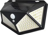 Solar Buitenlamp - Bewegingssensor - 100 LED- Waterdicht - Tuin & Buiten - Wandlamp - Buitenverlichting op Zonne-energie - Blitz Solar - 1 + 1 GRATIS
