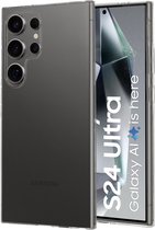 Mobiparts hoesje geschikt voor Samsung Galaxy S24 Ultra - Zacht TPU - Schokabsorberend TPU - Grip Coating - Transparant