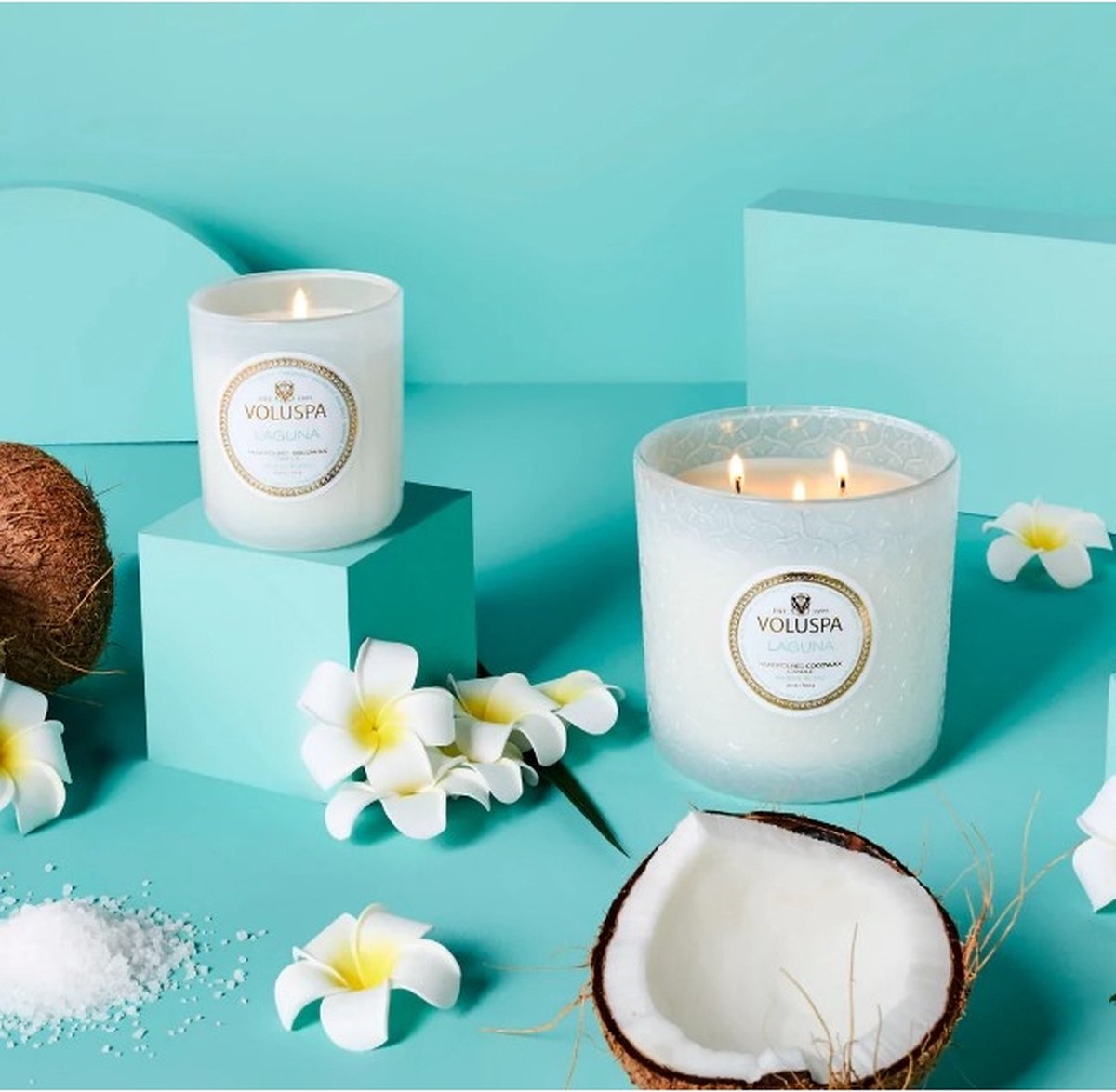 Voluspa Geurkaars Maison Blanc Laguna Petite Jar Candle 127gr