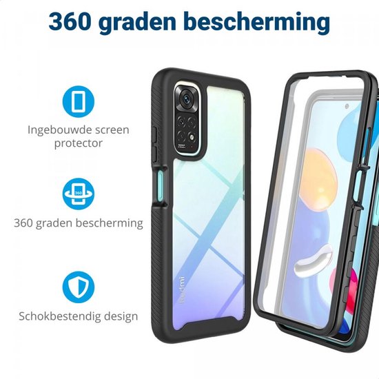 Coque 360 Protection Intégrale Pour Xiaomi Redmi - Modèles 11 Lite, 9A, Note 10/11 - Transparente