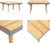 vidaXL Table de jardin 60x60x31-5 cm Bois d'acacia massif - Table basse - Tables basses basses - Table d'appoint - Tables d'appoint