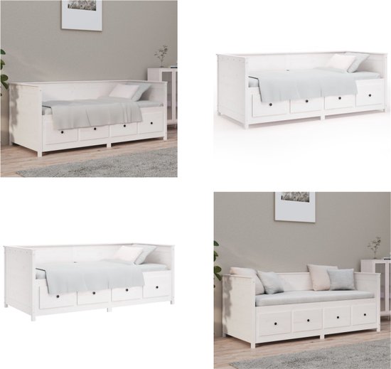 VidaXL Slaapbank massief grenenhout - Bed