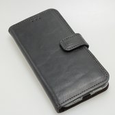 Made-NL Handgemakte Geschikt voor Apple iPhone 14 book case zwart soepel leer hoesje