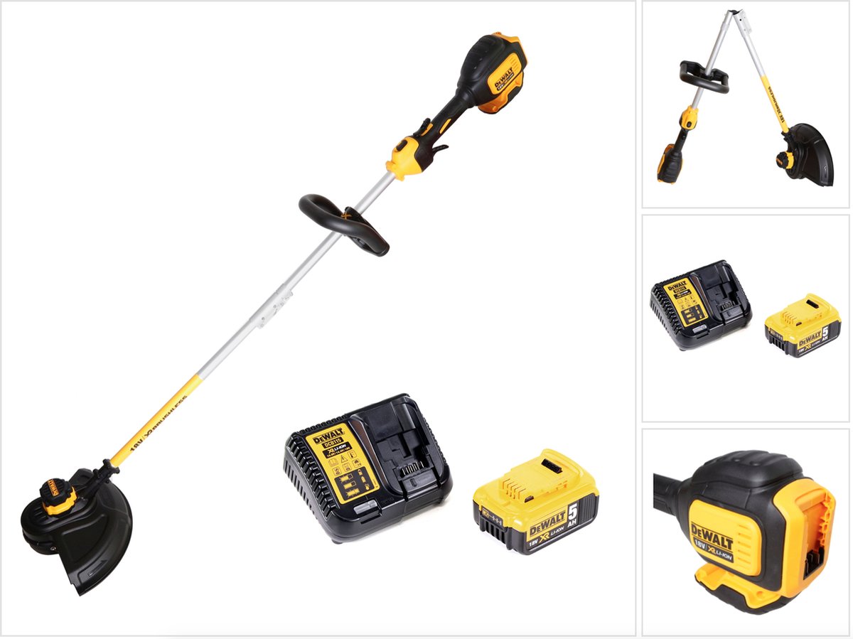 Dewalt DCM 561 PBS accu grastrimmer 18V borstelloos + 1x accu 5,0Ah + lader