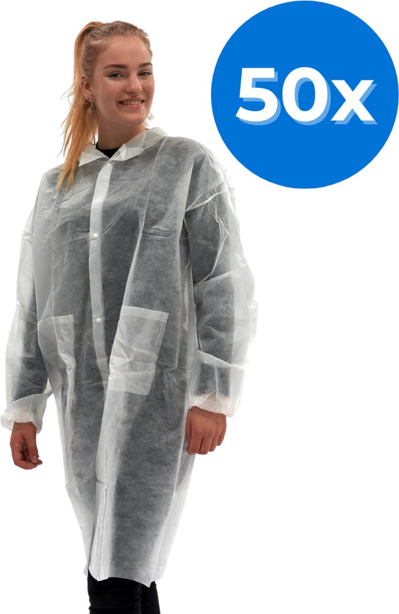 Romed bezoekersjassen large - Set van 50 doosjes Romed
