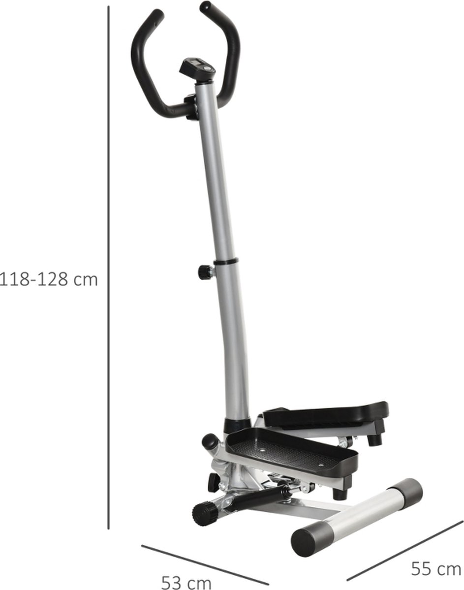 Afbeelding 2 van Hometrainer - Stepper fitness - 55 x 53 x 118-128 cm