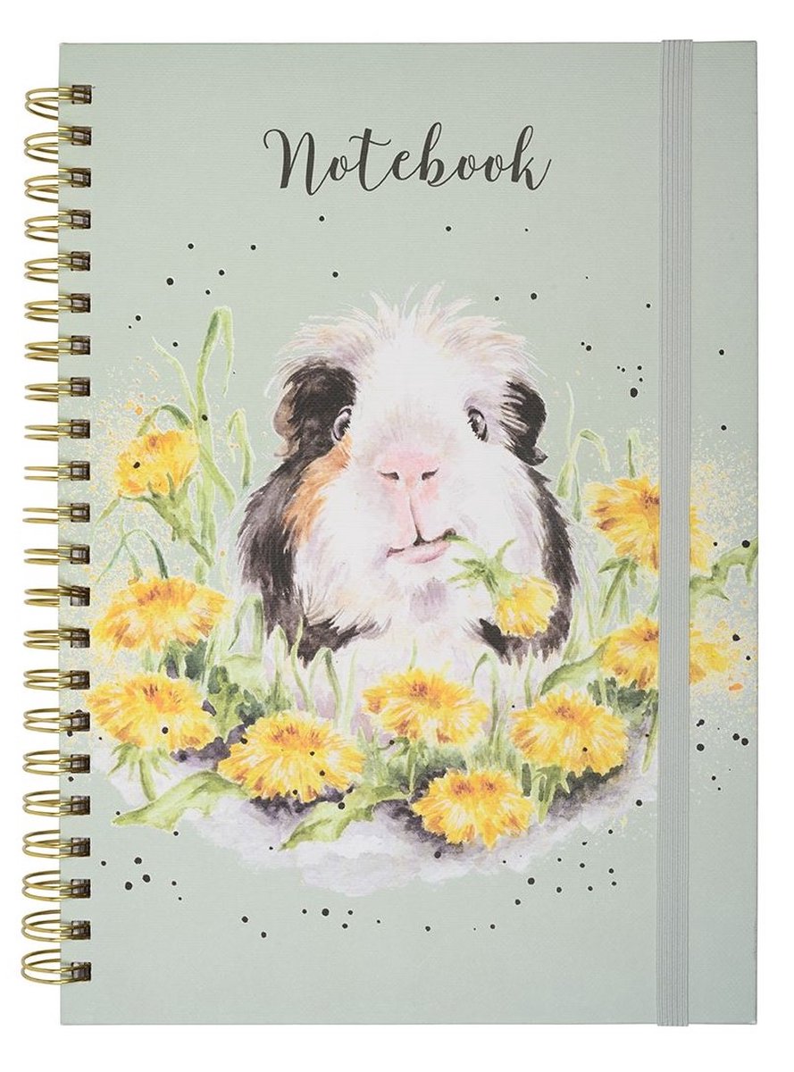Notebook A4 - 'Dandy Day' Guinea Pig - Wrendale Designs - Notitieboek Cavia