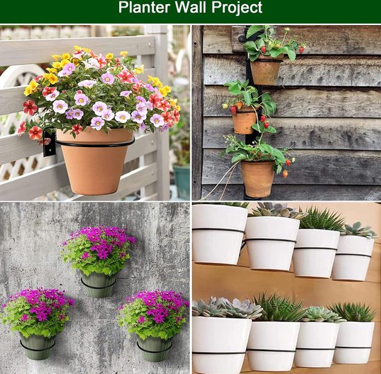 tenn well 20 cm plantenpot met voering, katoenen plantenbak voor binnen, geweven opbergmand voor kamerplanten, bloempot en woondecoratie (wit en kaki