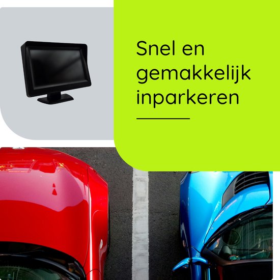 Achteruitrijcamera 12V met Parkeerhulp - 4.3 inch HD Ready - 5 meter aansluitkabel - Complete set van Smartwares — afbeelding 5