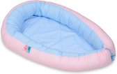 Babynest 80x55 cm | Blauwe en roze ruitjes