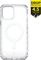 ITSkins Doorzichtig Hoesje geschikt voor Apple iPhone 13 Mini MagSafe Telefoonhoesje Hardcase | ITSkins SupremeMagClear Backcover Shockproof | Geschikt voor MagSafe | Geschikt voor Draadloos Opladen met Magnetische Ring | MagSafe Case - Transparant