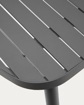 Kave Home - Table d'extérieur Joncols en aluminium finition laquée grise 180 x 90 cm